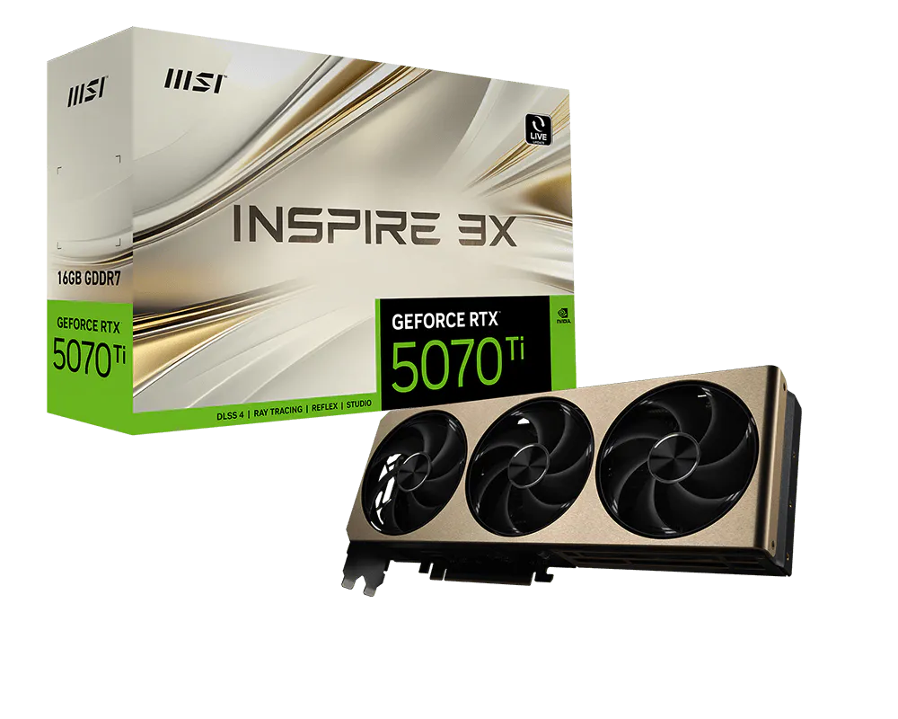 MSI GeForce RTX 5070 Ti 16G INSPIRE 3X
